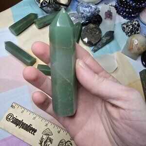 Green Aventurine Tower 3.5 Inch – Healing Crystal Point for Heart Chakra, Luck